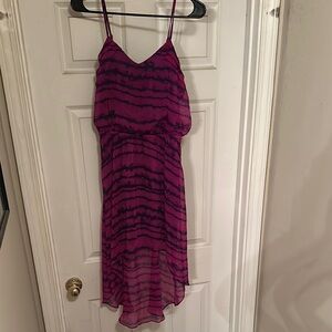 Express Pink and Purple High-Low Sundress